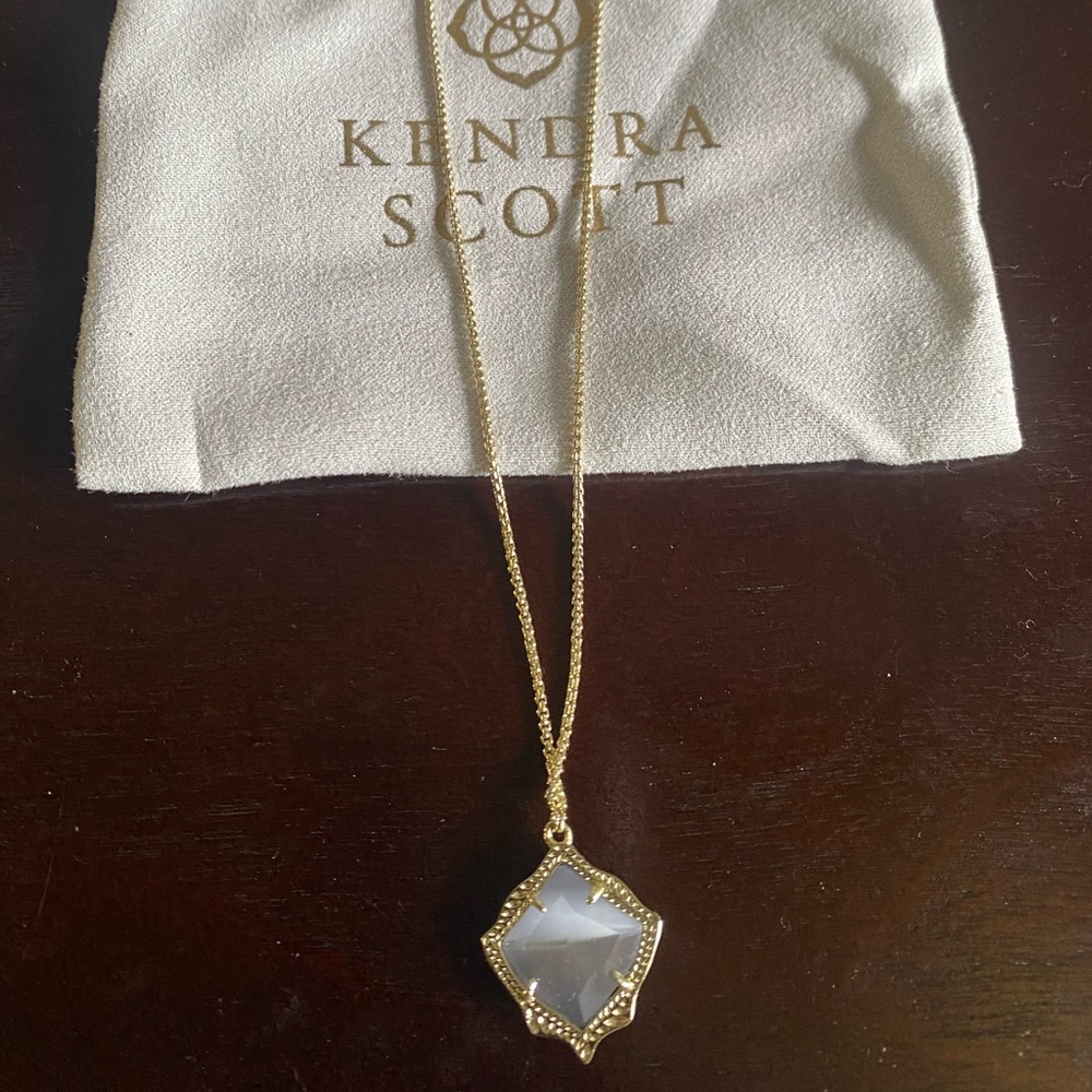 Kendra Scott Kacey long necklace in slate